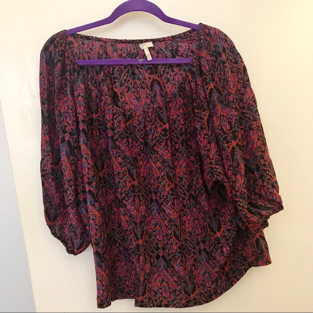 {Joie} silk boho shell